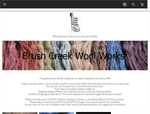 Tablet Screenshot of brushcreekwoolworks.com